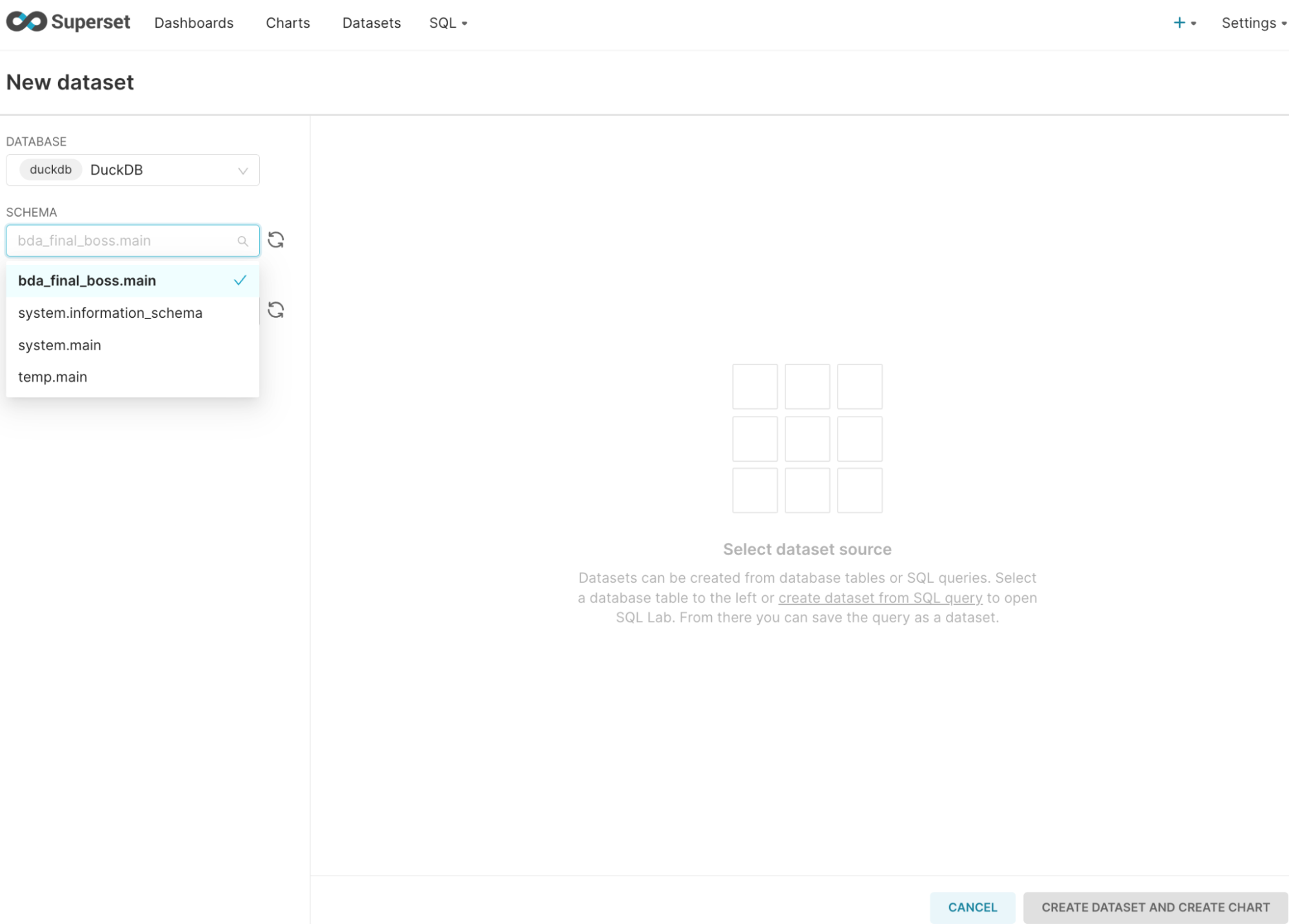 Creación del dataset para explotación y visualización